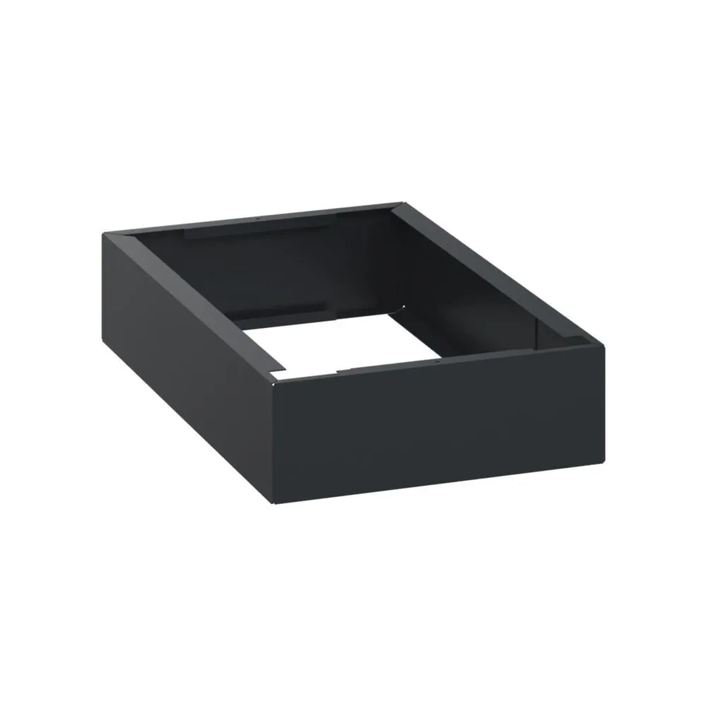 C+P Stahl-Sockel, HxBxT 100 x 300 x 500 mm, schwarzgrau