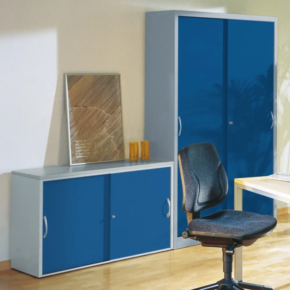 C+P Anstell-Schiebetürenschrank, 2 OH, Breite 800 mm, lichtgrau, anthrazitgrau, Ahorn