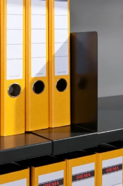 C+P Aktenstütze aufschiebar H 229 x B 101 x T 290 mm schwarzgrau