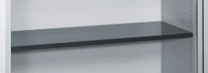 C+P Einlegeboden aus Stahl lackiert H 24 x B 1049 x T 360 mm schwarzgrau