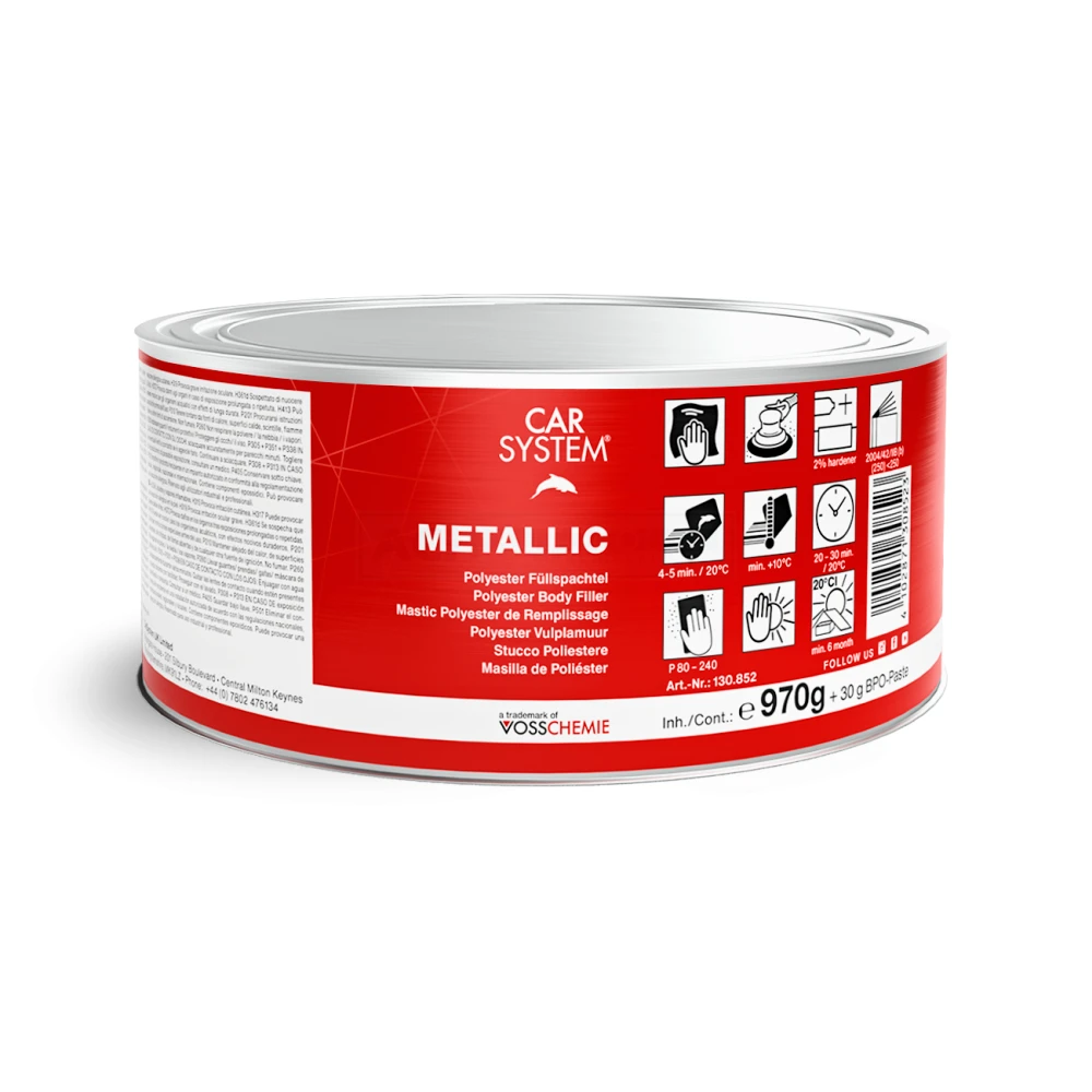 CS METALLIC, Alu-Füllspachtel, silber, inkl.Härter 1.00 Kg