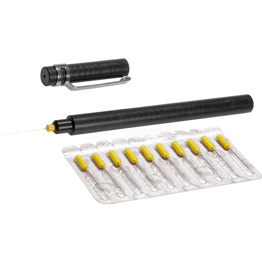 CS Dust Needle Set, Staubnadel-Set mit Halter