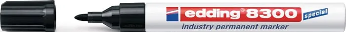 Industrie-Permanentmarker 8300 schwarz Strich-B.1,5-3mm Rundspitze EDDING VE: 10St.
