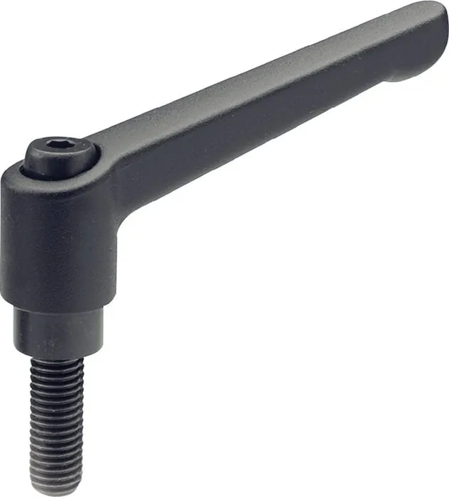 Verstellbarer Klemmhebel GN 300 d1 M 12mm l1 108mm l2 63mm AG GANTER