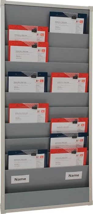 Werkstattplaner H1282xB554xT76mm grau 2-reihig EICHNER