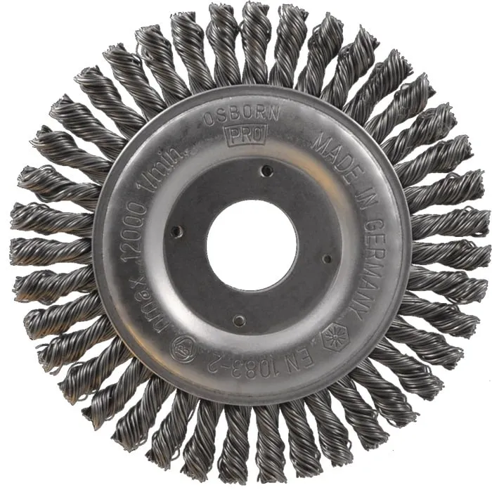 Pipelinebürste D.178mm Drahtstärke 0,5mm STA 6mm 12000min-¹ OSBORN