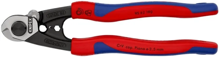 Drahtseilschere L.190mm pol.Mehrkomp.-Hüllen KNIPEX