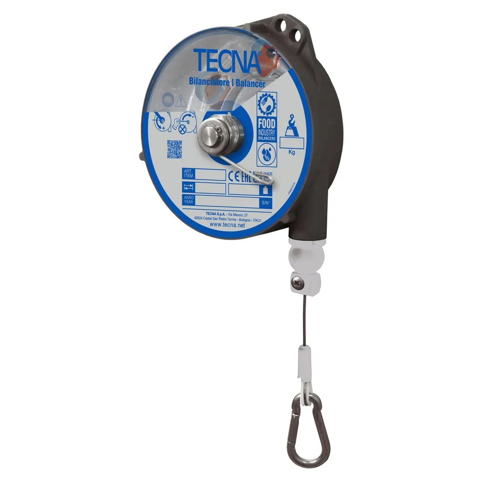 Foodline Federzug, mit Arretierung, Seilauszug 2,5 m, TK 0,5-2 kg