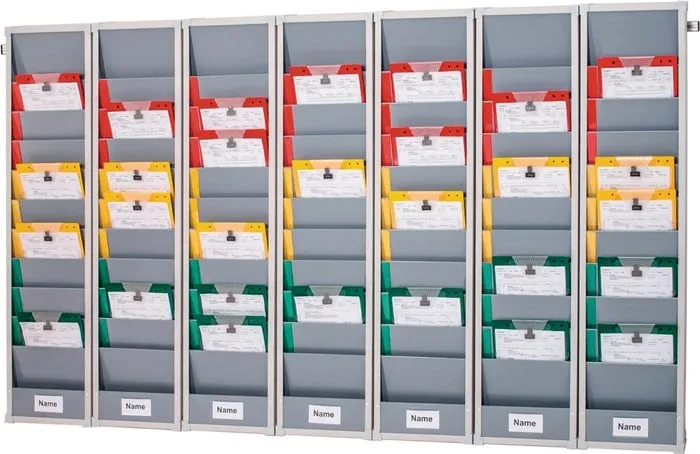 Planungstafel H1282xB2300xT78mm 7 Reihen inkl.Wandprofil EICHNER