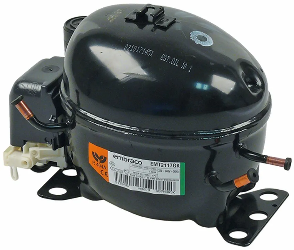 EMBRACO-ASPERA EMT2117GK Kompressor 50Hz 4,5cm³ R404A 1/4HP 407W 330W