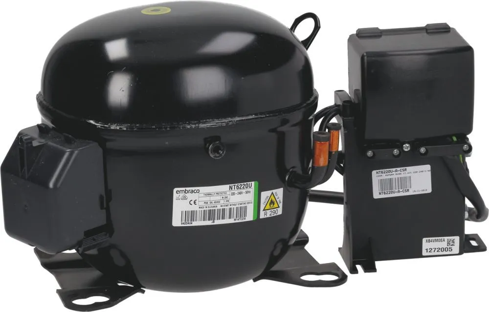 EMBRACO-ASPERA NT6220U Kompressor 50Hz 17,5Kg 17,40 cc R290 3/4 HP CSR