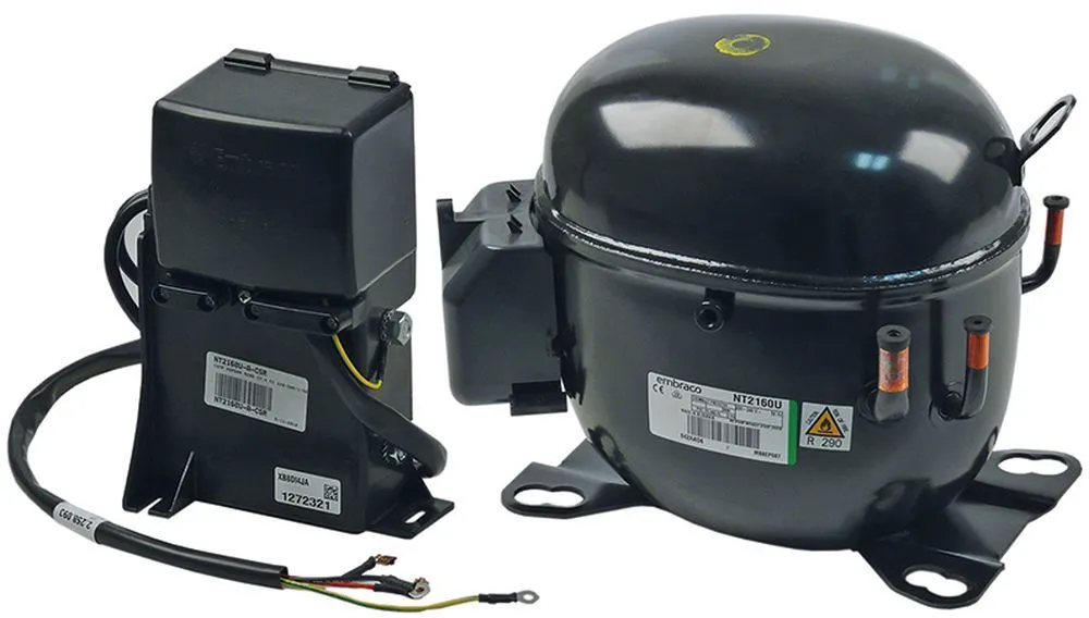 EMBRACO-ASPERA NT2160U Kompressor LBP 50Hz Höhe 230mm 17,39cm³ R290