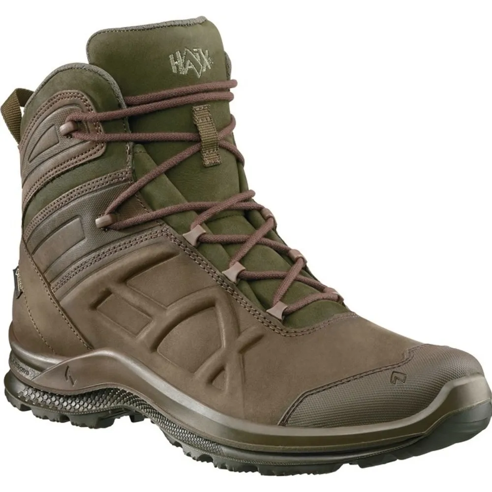 HAiX® Trekkingstiefel BE Nature GTX mid, Größe 6,5 (40) braun/grün, Nubukleder