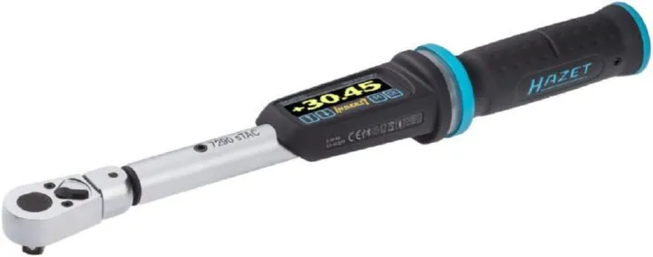Hazet Elektro Drehmomentschlüssel 7290-5STAC Vierkant 5-60 Nm 302 mm