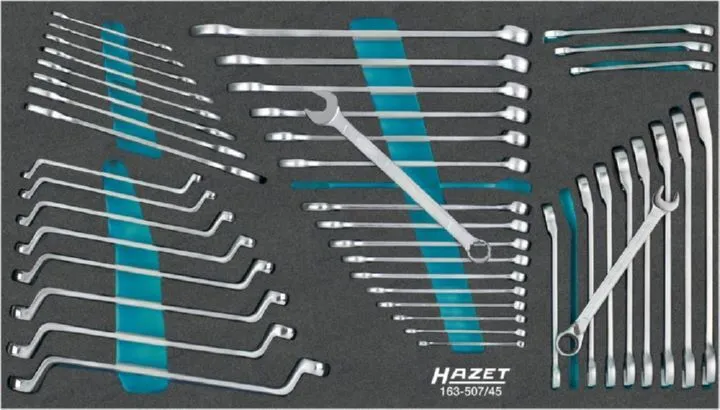 Hazet Schraubenschlüssel Satz 163-507/45 Außen Doppelsechskant 6-24
