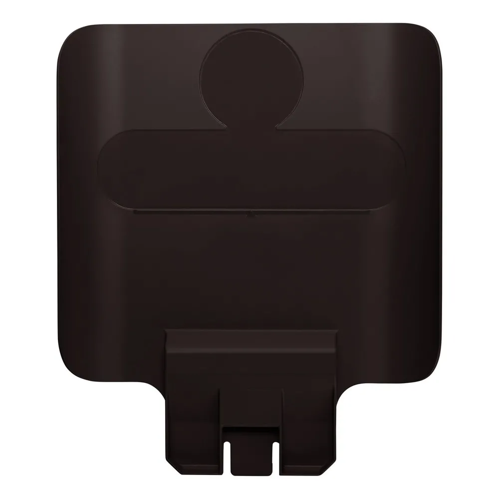Hinweistafel für Rubbermaid® Slim Jim Recycling-Station, braun