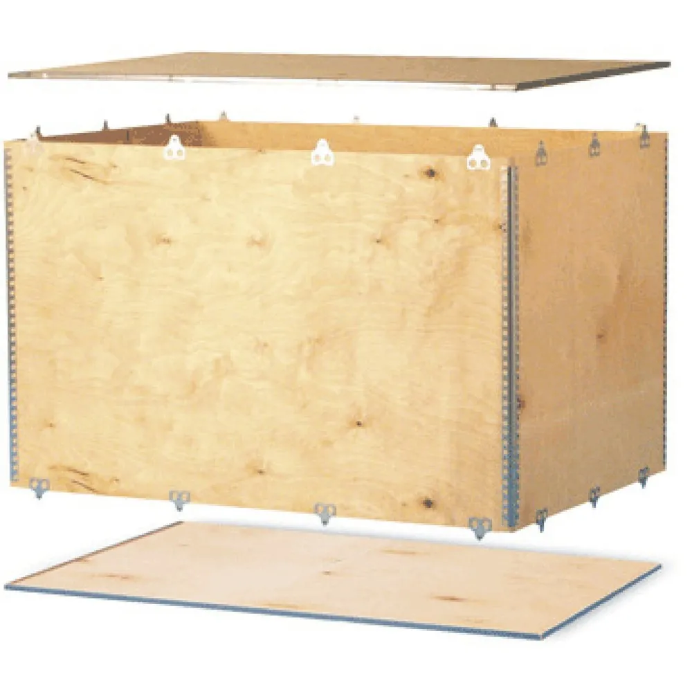 Holzfaltkiste, 3-teilig, LxBxH 400 x 300 x 380 mm