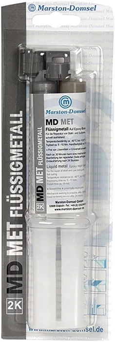 2K-Epoxidflüssigmetall MD MET 35g Doppelspritze MARSTON VE: 8St.