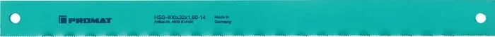 Maschinensägeblatt L500xB40xS2mm HSS Loch-D.10,5mm ZpZ 4 PROMAT