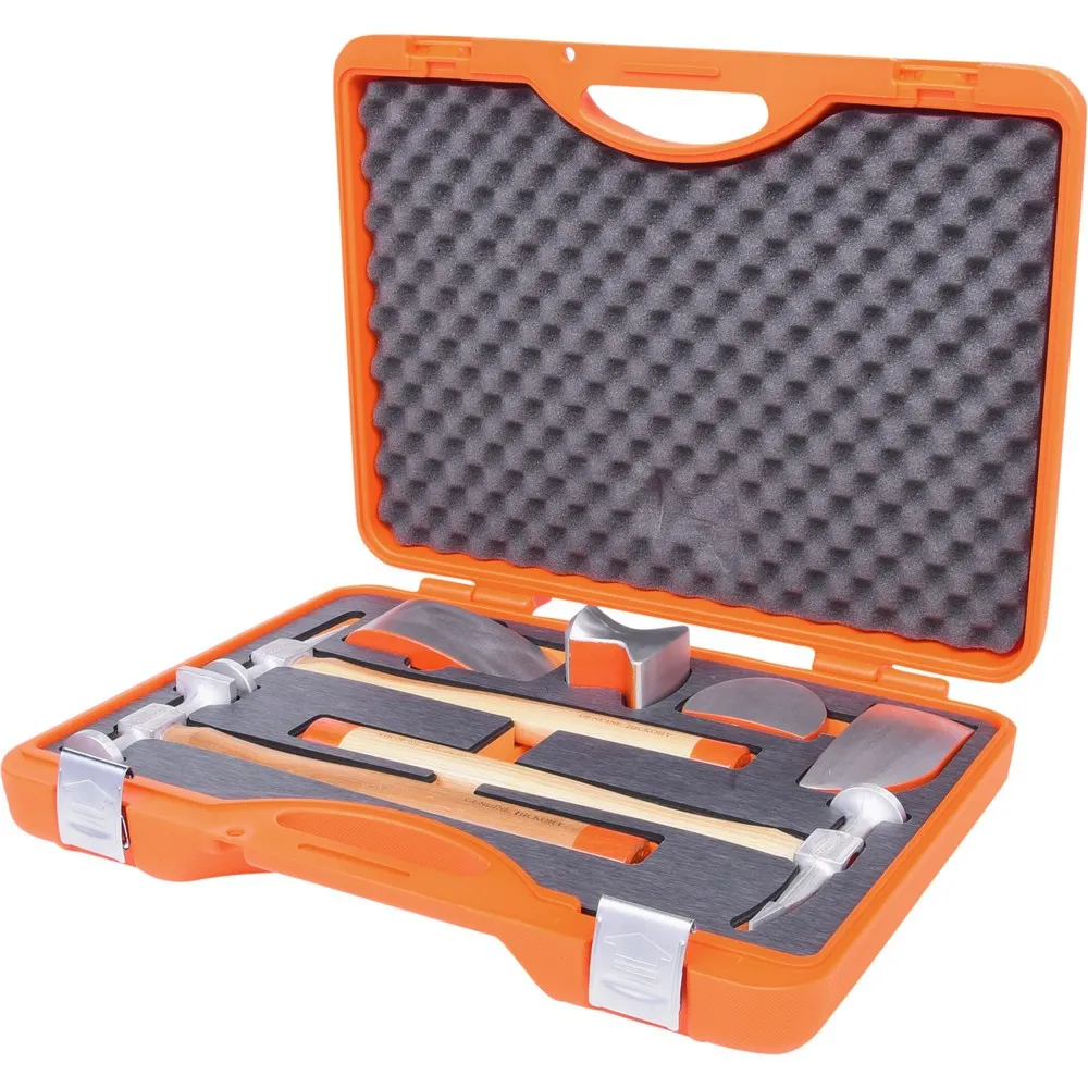 KS TOOLS Aluminium-Karosserie-Ausbeul-Satz, 7-tlg