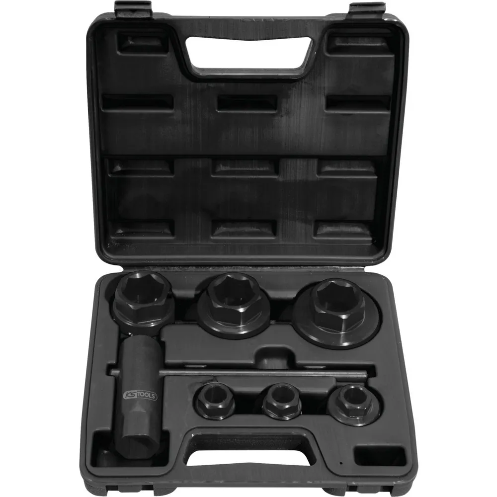 KS TOOLS Schneideisen-Adapter-Satz, 8-tlg
