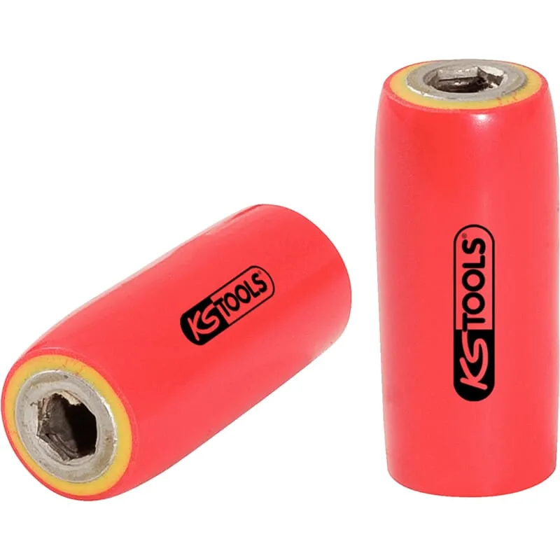 KS-Tools 117.2313 3/8" Bithalter mit Schutzisolier