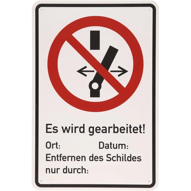 KS-Tools 117.2482 Warnschild Geerdet