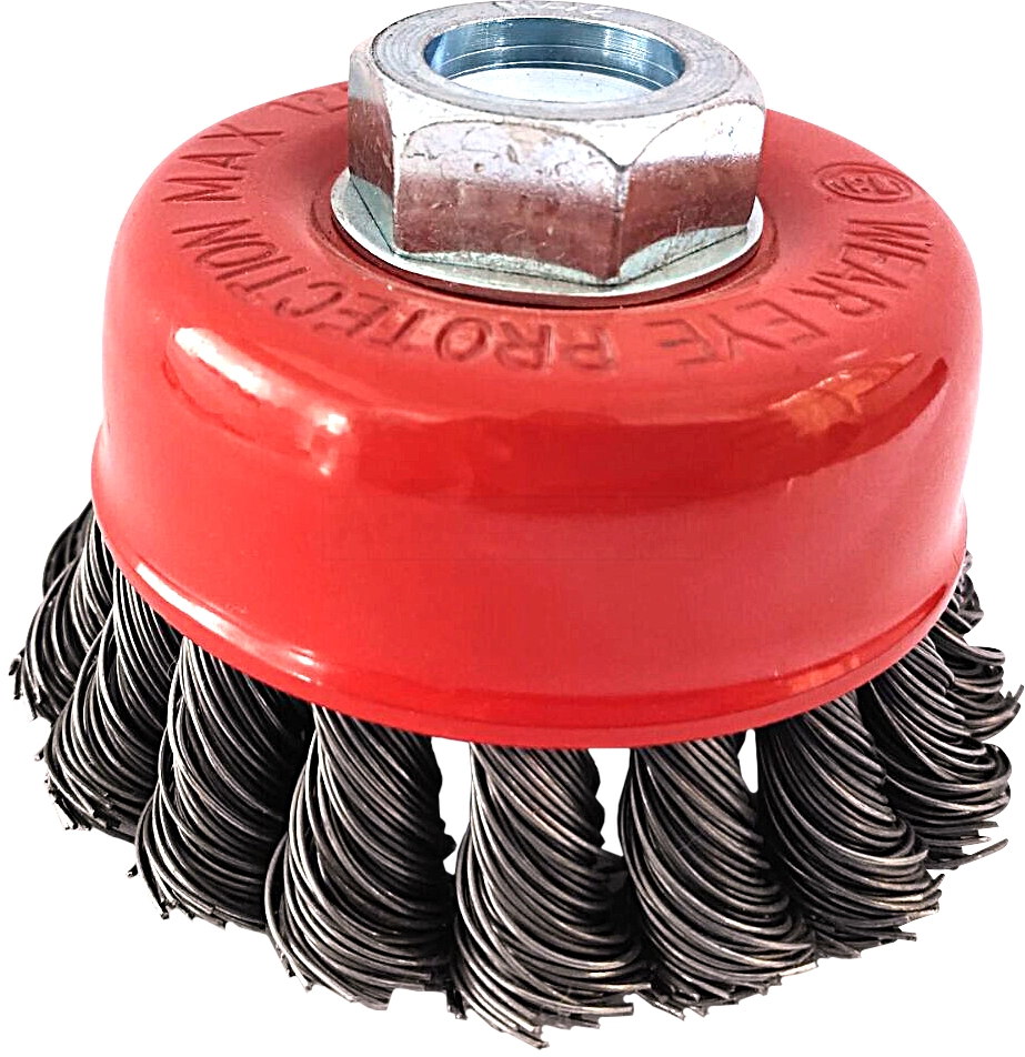 KS Tools Stahldrahttopfbürste 0,5mm, Ø 80mm - 340.0023