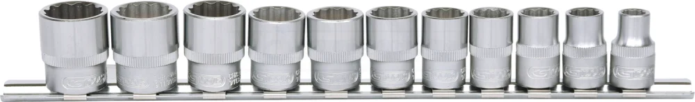 KS Tools 3/8" 12-kant-Stecknuss-Satz, 11-tlg - 911.0609