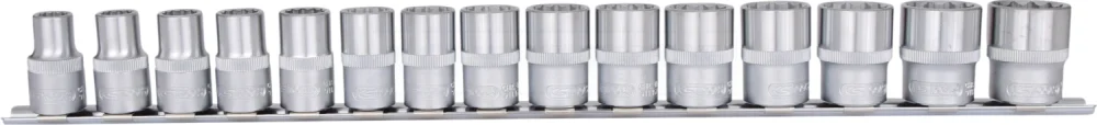 KS Tools 1/2" 12-kant-Stecknuss-Satz, 15-tlg, 10-24mm - 911.1285