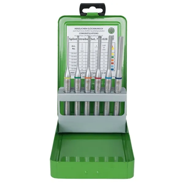 Kukko 720-028 Splintentreiber-Satz 2 - 8 Mm