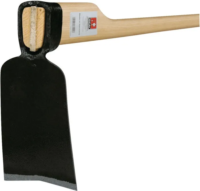 Rheinische Hacke Blattmaß 185x85x110mm geschmiedet,m.Eschenstiel G.700g IDEAL