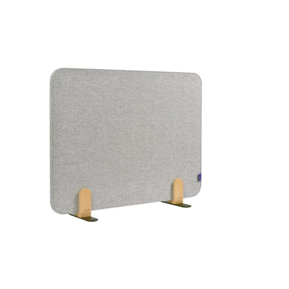Legamaster Textil-Tischtrennwand ELEMENTS, schallabsorbierend, mit Stellfüßen, HxB 600 x 800 mm, grau