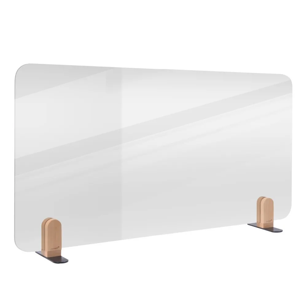 Legamaster Tischtrennwand ELEMENTS, aus Acrylglas, mit Stellfüßen, HxB 600 x 1.200 mm