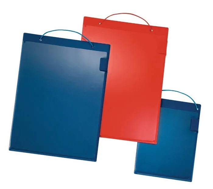 Auftragstasche m.Klettverschluss,Kordel u.Tasche DIN A4 rot VE 10 St.EICHNER VE: 10St.