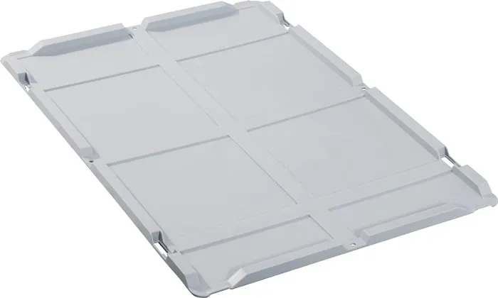 Stülpdeckel PP L600xB400mm grau f.Transportstapelkasten ALLIT