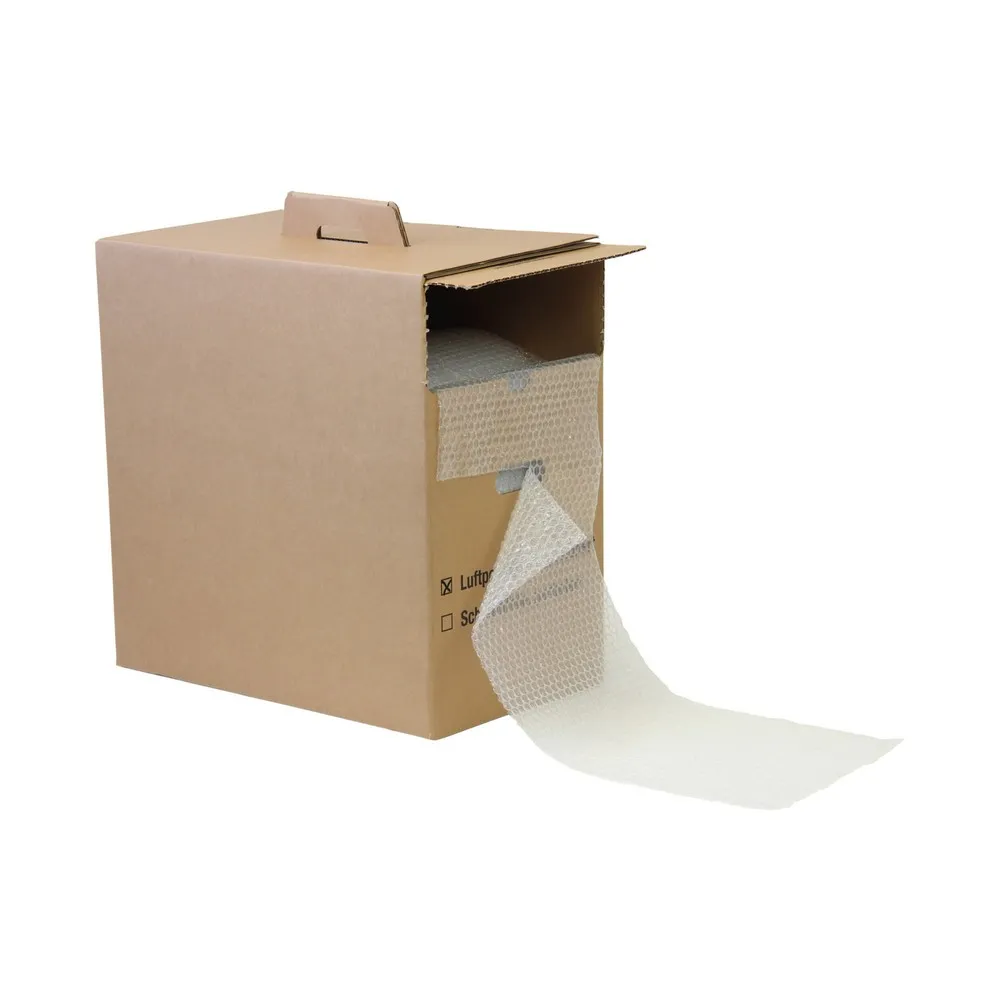 Luftpolsterfolie, Spendekarton, 285 mm breit x 50 lfm