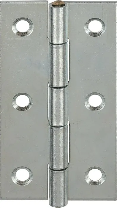 Scharnier H.100mm B.52mm S.1,6mm STA blau verz.gerollt,schmal VORMANN VE: 20St.