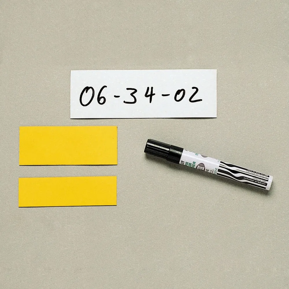 Magnetschilder zum Selbstbeschriften, 50 Schilder, Breite 30 mm, blau