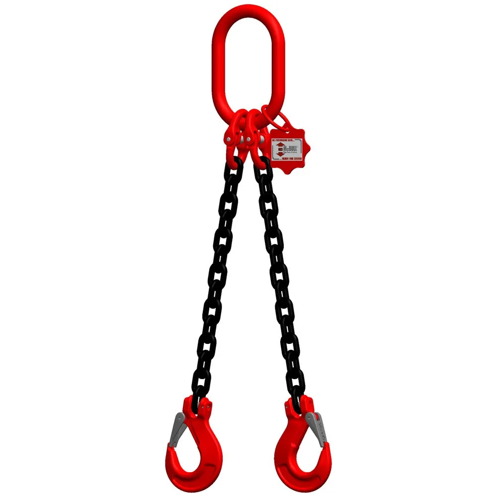 McBULL® 2-Strang-Kettengehänge, GK8, Nutzlänge 1.000 mm, Tragkraft 1.600 kg