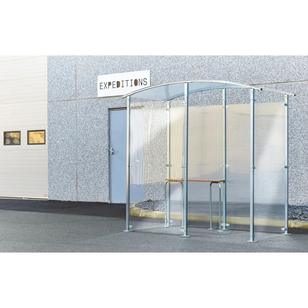 MOTTEZ verzinkter Metallunterstand 2 m² freistehend