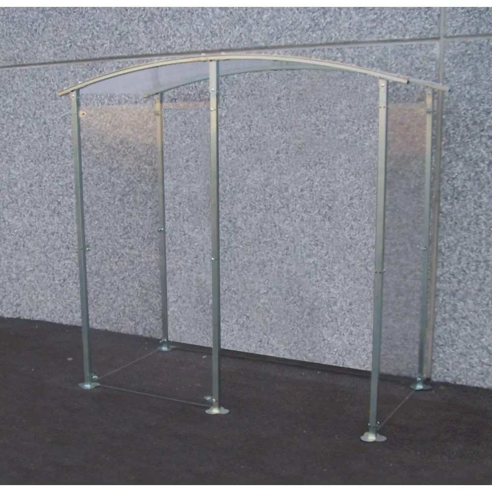 MOTTEZ verzinkter Metallunterstand 2 m², zur Wandbefestigung