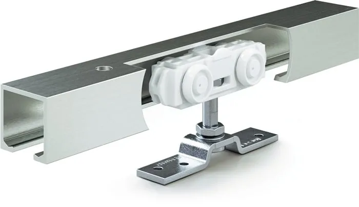 Schiebesyst.Rollan 40 NT 40kg 1650mm Holzflügel Kompletts.50-84cm Wm./Dm.GEZE