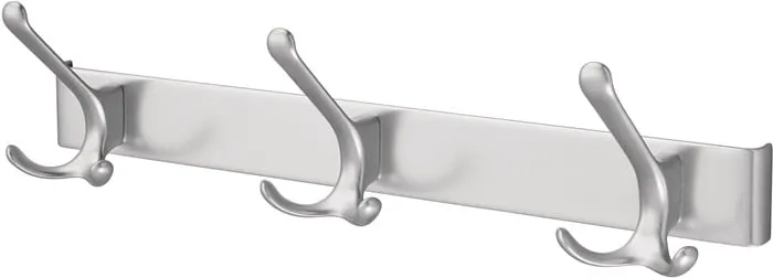 Huthakenleiste 0822-0823 3 Hak.A.96mm LM silberf.elox.H.102mm HERMETA