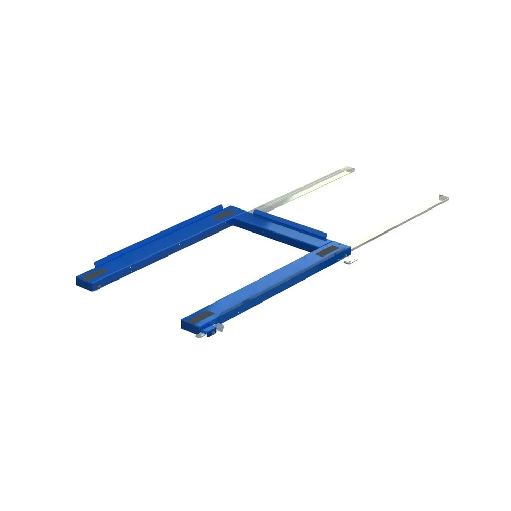 Palettenauszug, Bodenmodell, Tragkraft 800 kg, 85 % Auszugstiefe, mit Fußverriegelung