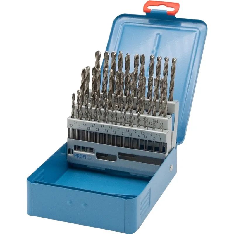 PROFI Spiralbohrersatz 1 - 5,9 mm blank geschliffen 50 tlg.