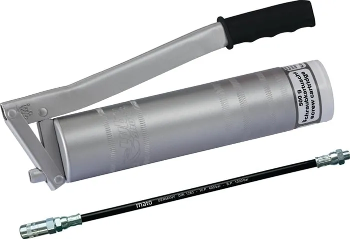 Handhebelfettpresse Sys.Rainer f.Lube-Shuttle Schraubkartuschen 500g MATO
