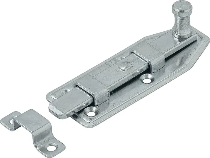 Fensterriegel L.80mm B.30mm Form gekr.STA blau verz.VORMANN VE: 10St.