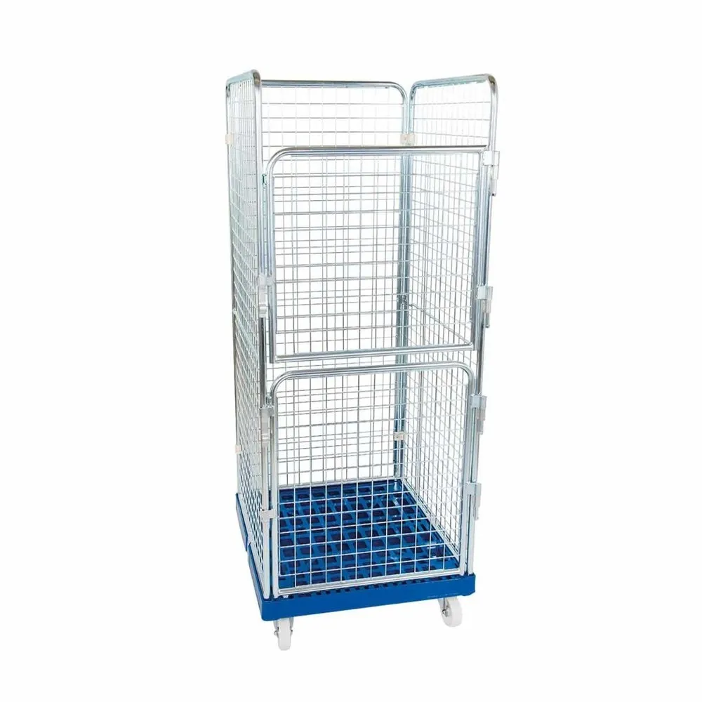 Rollbehälter ADB 1600 KU blau, 724 x 815 mm, 4-seitig, 2 Türen, Cr 3