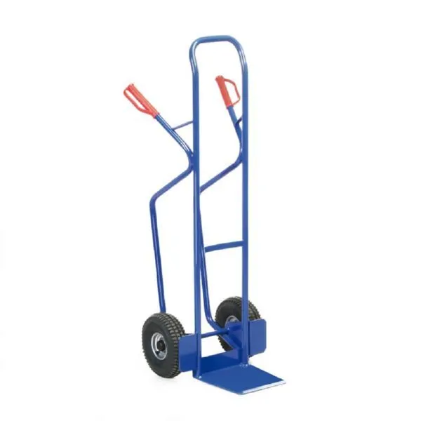 Rotauro Stahlrohr Stapelkarre Traglast 350 kg mit Stahlfelgen Höhe 1370 mm